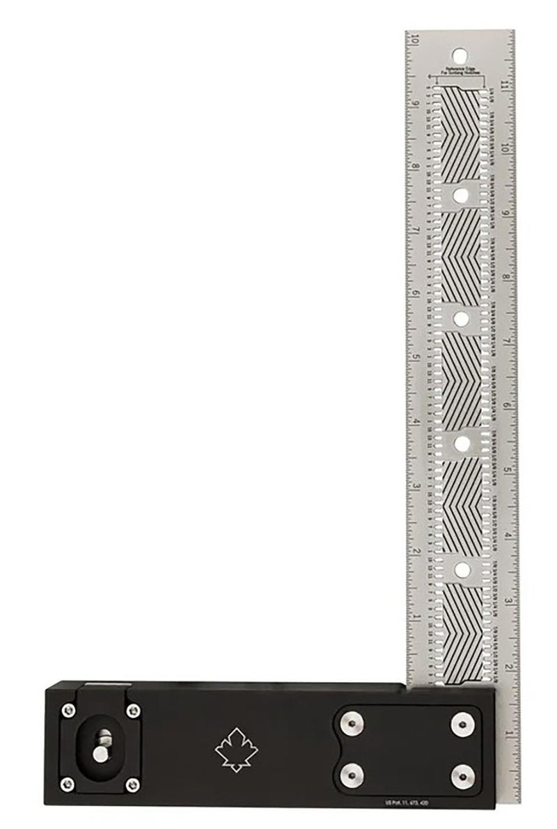 JessEm 07403 12 Inch Imperial Stainless Steel Precision Square for Woodworking and Cabinetry – Premium Measuring Tool Ruler with Patented Flex Grip Handle and Fade Resistant Laser-Etched Markings - Image 4